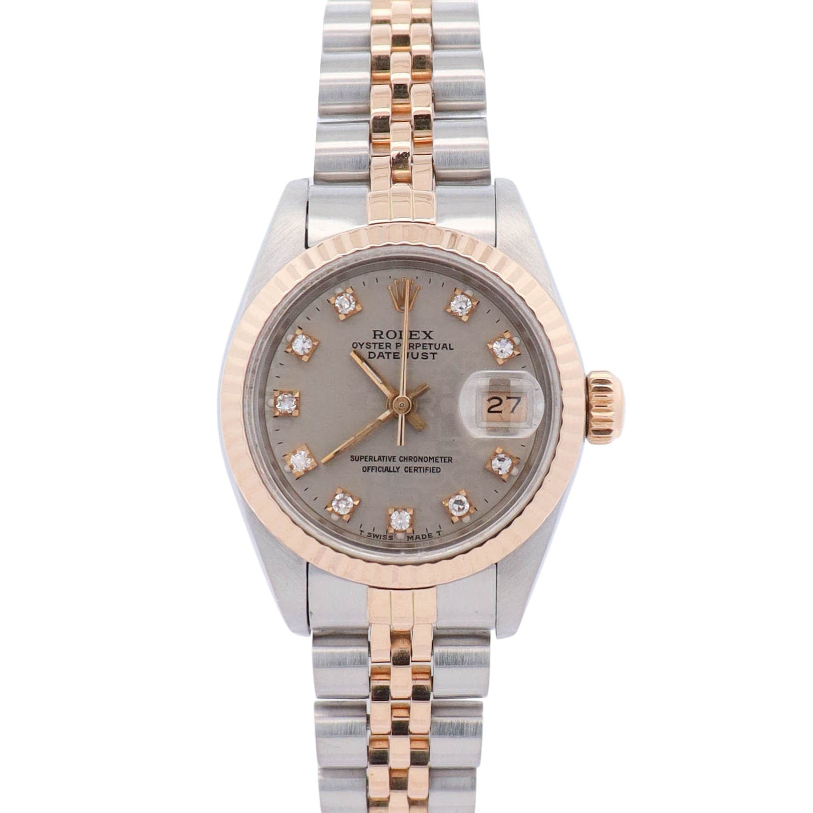 Rolex Datejust 26mm Jubilee Dial Watch Ref# 69173 - Happy Jewelers Fine Jewelry Lifetime Warranty