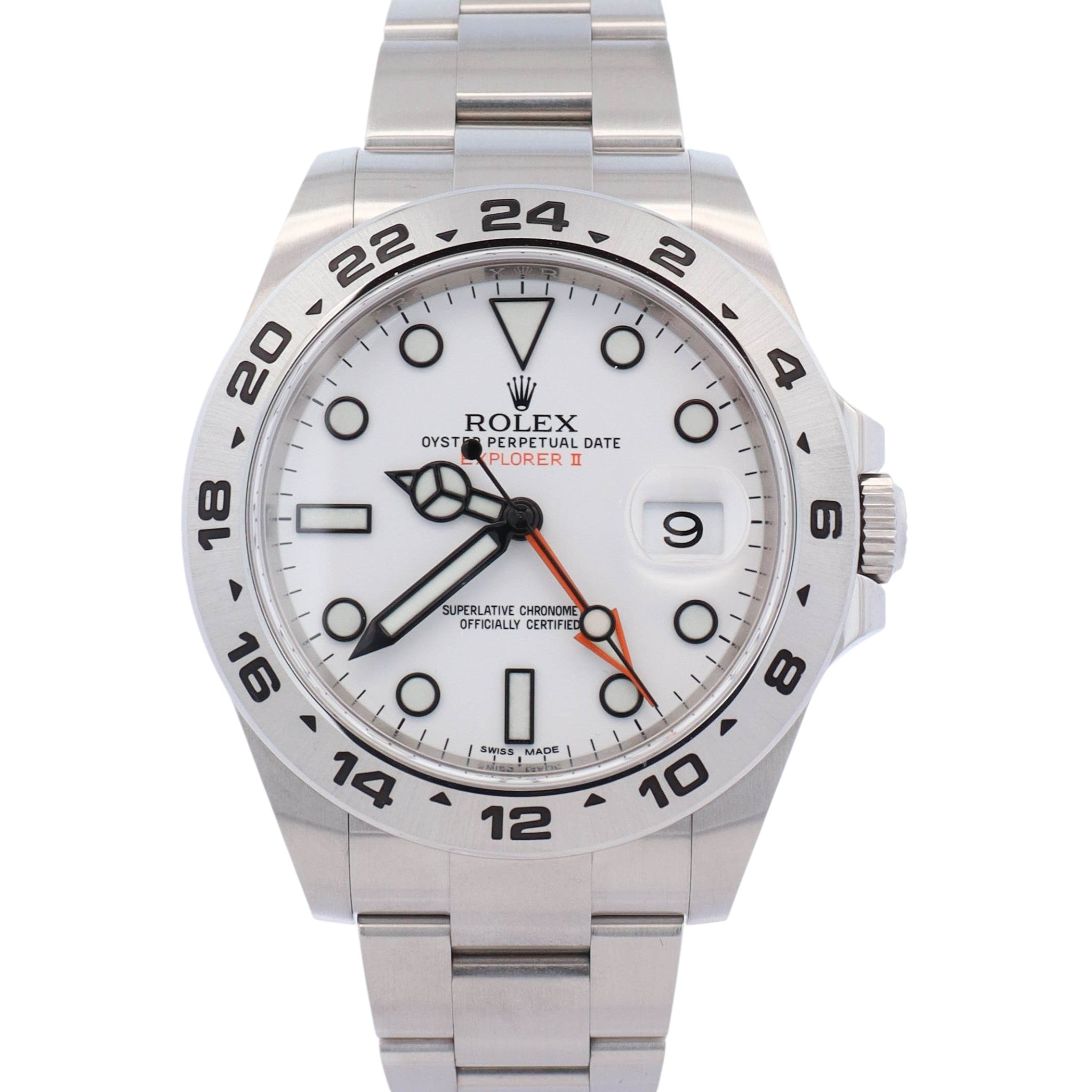 Rolex Explorer II 42mm White Dial Watch Ref# 216570 - Happy Jewelers Fine Jewelry Lifetime Warranty