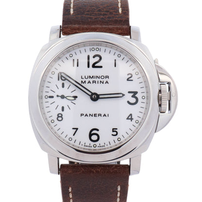 Panerai Luminor Marina 44mm White Dial Watch Ref# PAM00113 - Happy Jewelers Fine Jewelry Lifetime Warranty
