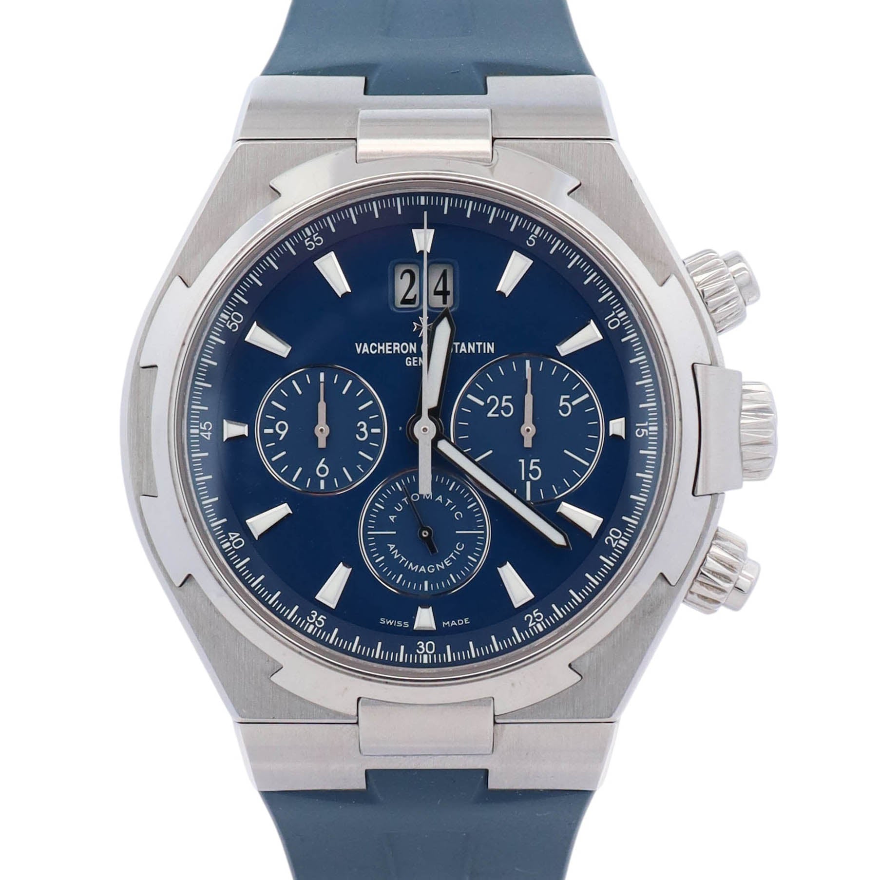 Vacheron Constantin Overseas 42mm Blue Dial Watch Ref# 49150/000A-9745 - Happy Jewelers Fine Jewelry Lifetime Warranty