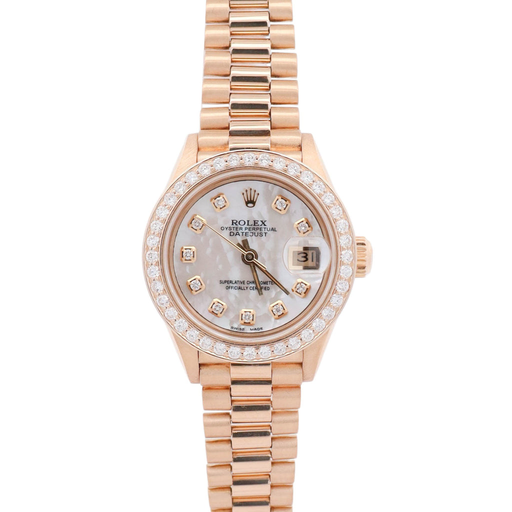 Rolex Datejust 26mm MOP Dial Watch Ref# 69178 – Happy Jewelers