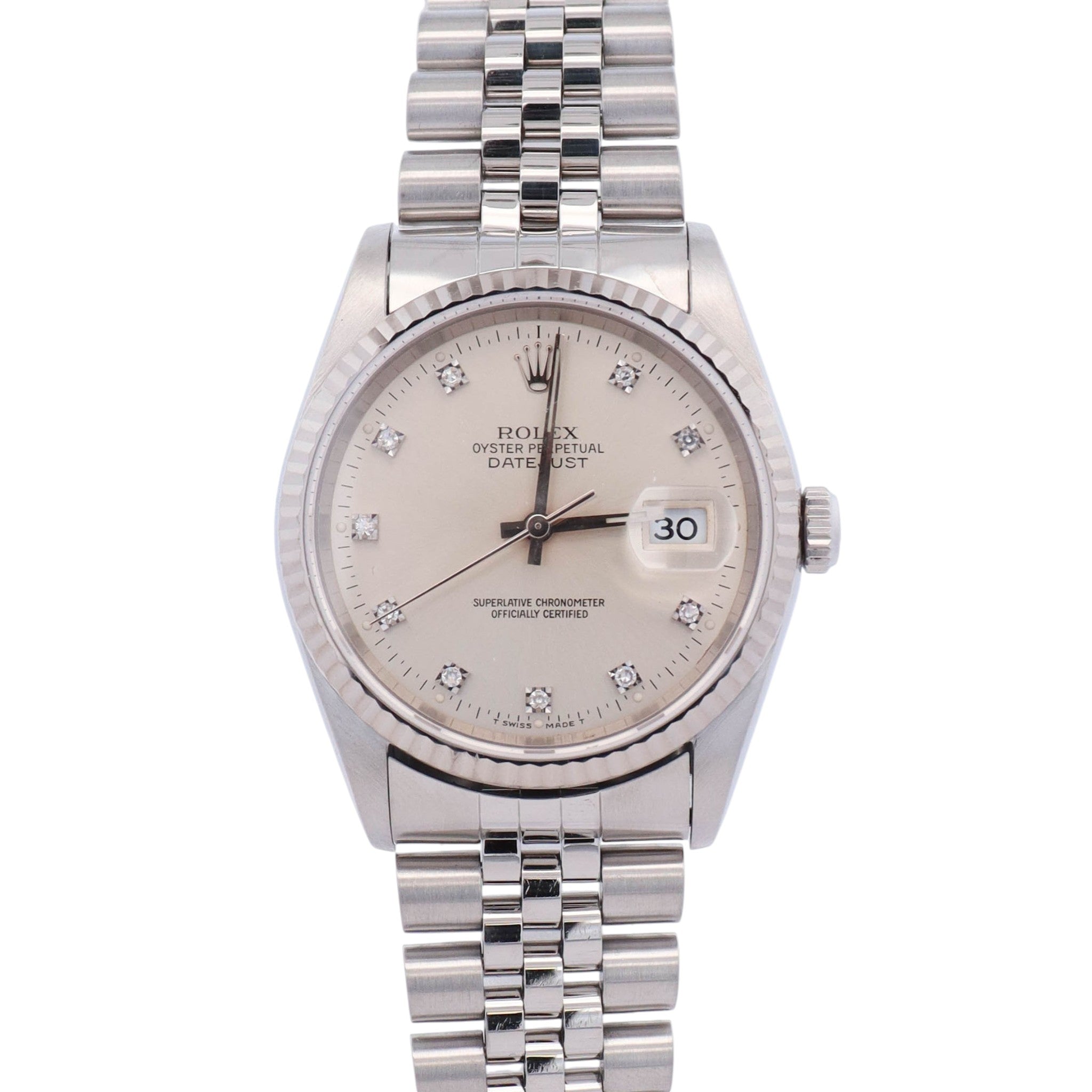 Rolex Datejust 36mm Silver Dial Watch Ref# 16234 - Happy Jewelers Fine Jewelry Lifetime Warranty