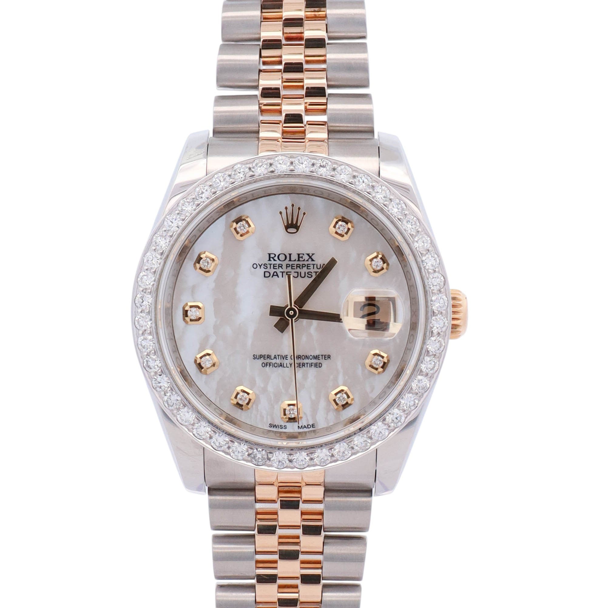 Rolex Datejust 36mm MOP Dial Watch Ref# 116233 - Happy Jewelers Fine Jewelry Lifetime Warranty