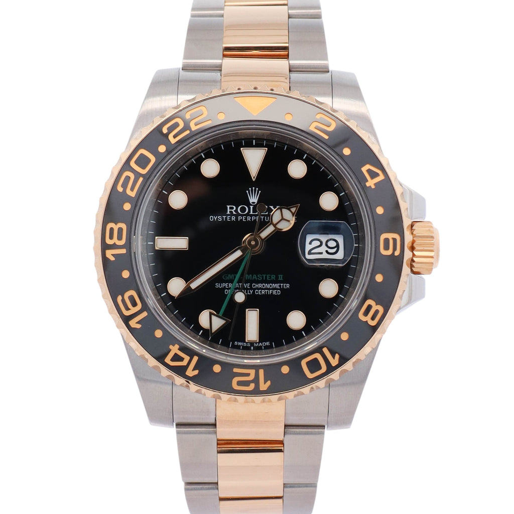 HAZUKI♡ Rolex GMT-Master II 40mm Black Dial Watch Ref# 116713 – Happy Jewelers