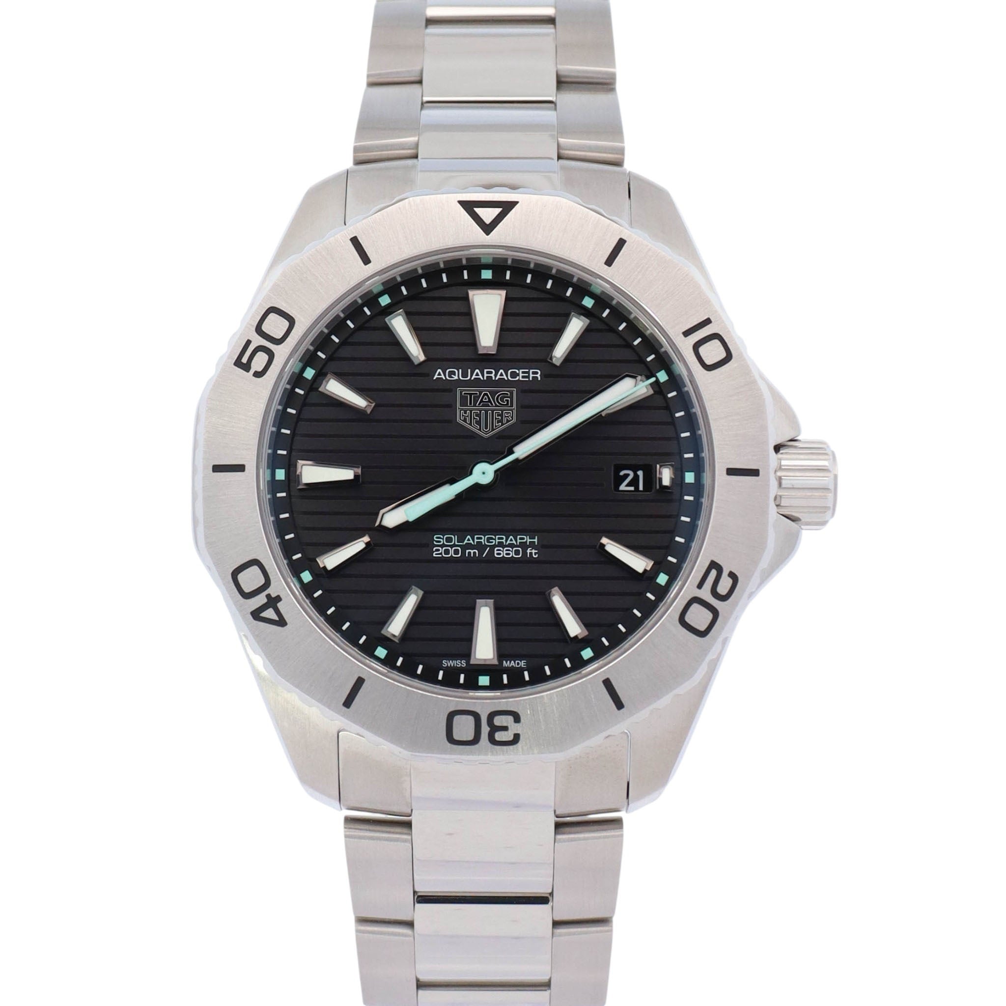 Tag Heuer Aquaracer 40mm Black Dial Watch Ref# WBP1114.BA0000 - Happy Jewelers Fine Jewelry Lifetime Warranty