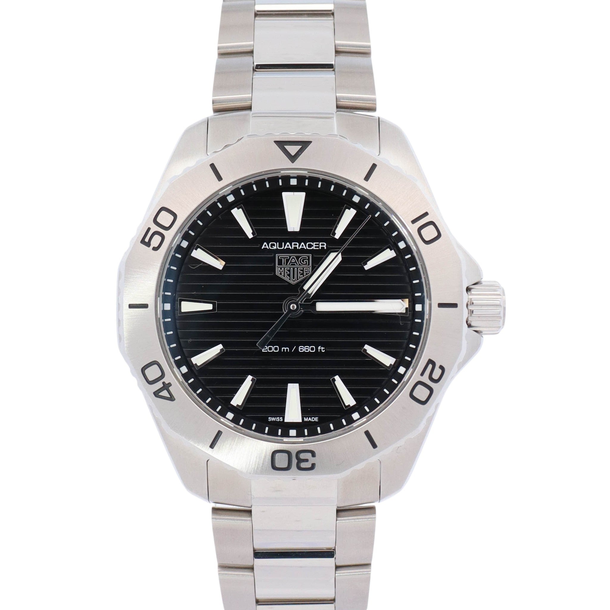 Tag Heuer Aquaracer 40mm Black Dial Watch Ref# WBP1110.BA0627 - Happy Jewelers Fine Jewelry Lifetime Warranty