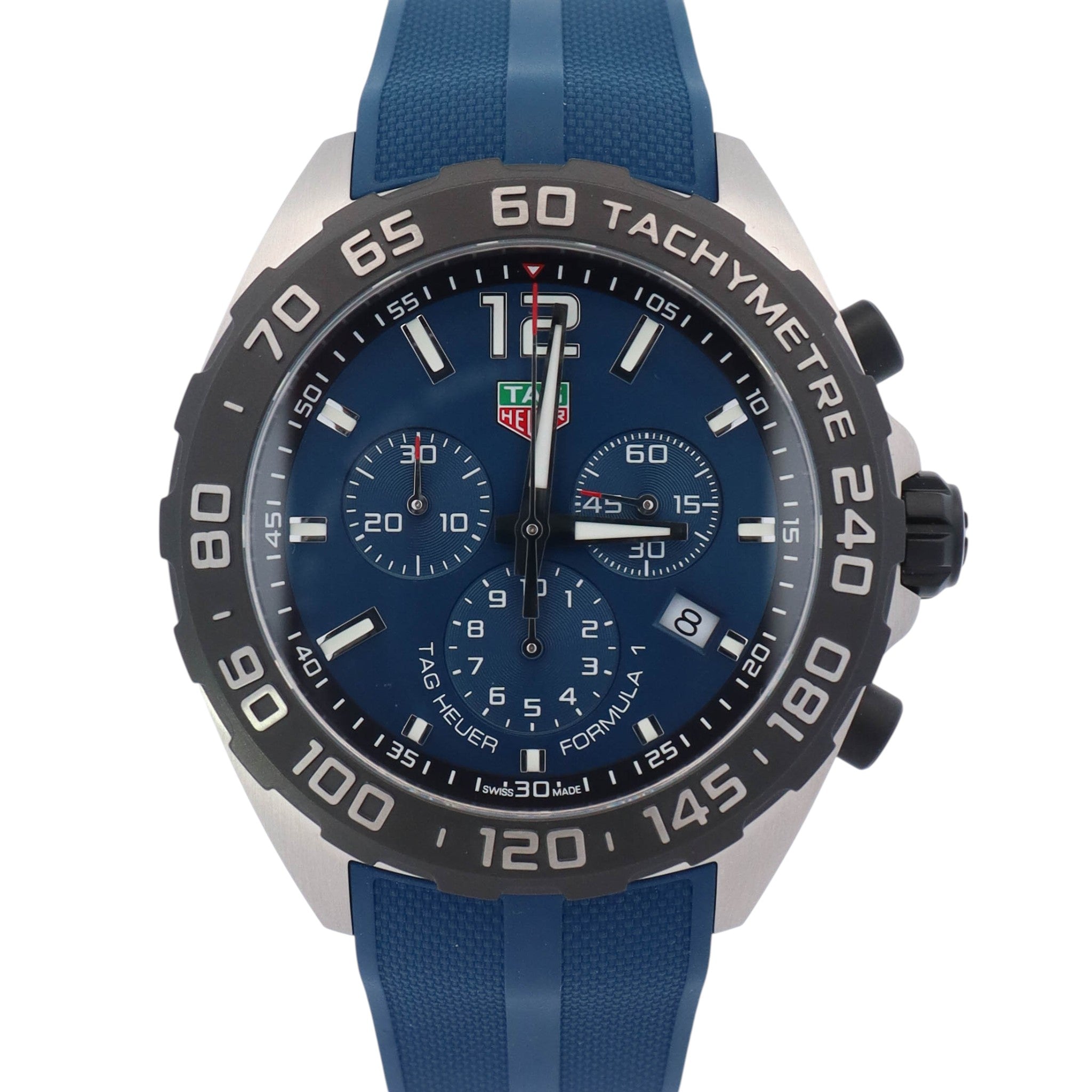 Tag Heuer Formula One 43mm Blue Dial Watch Ref# CAZ101AV.FT8077 - Happy Jewelers Fine Jewelry Lifetime Warranty