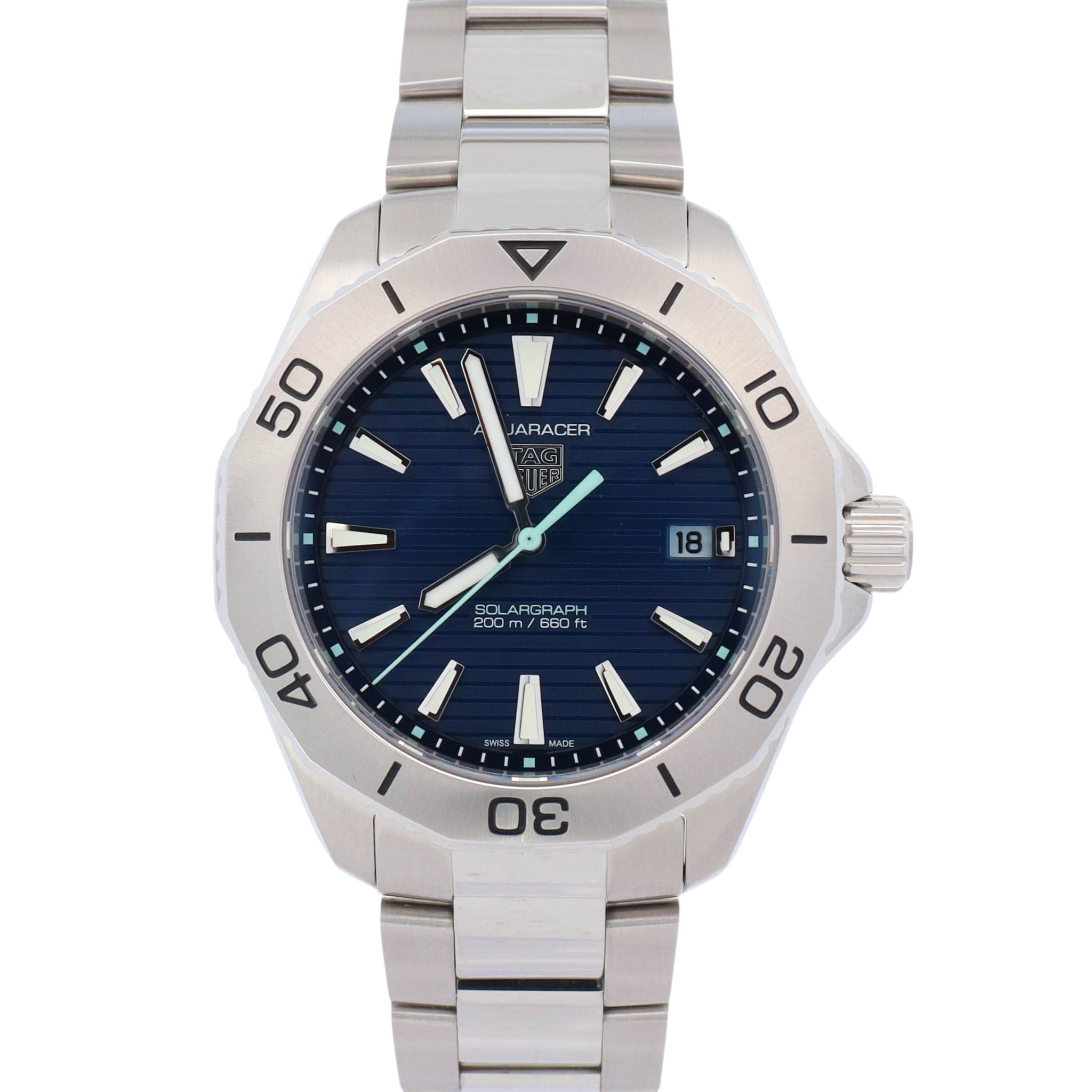 Tag Heuer Aquaracer 40mm Blue Dial Watch Ref# WBP1113.BA0000 - Happy Jewelers Fine Jewelry Lifetime Warranty