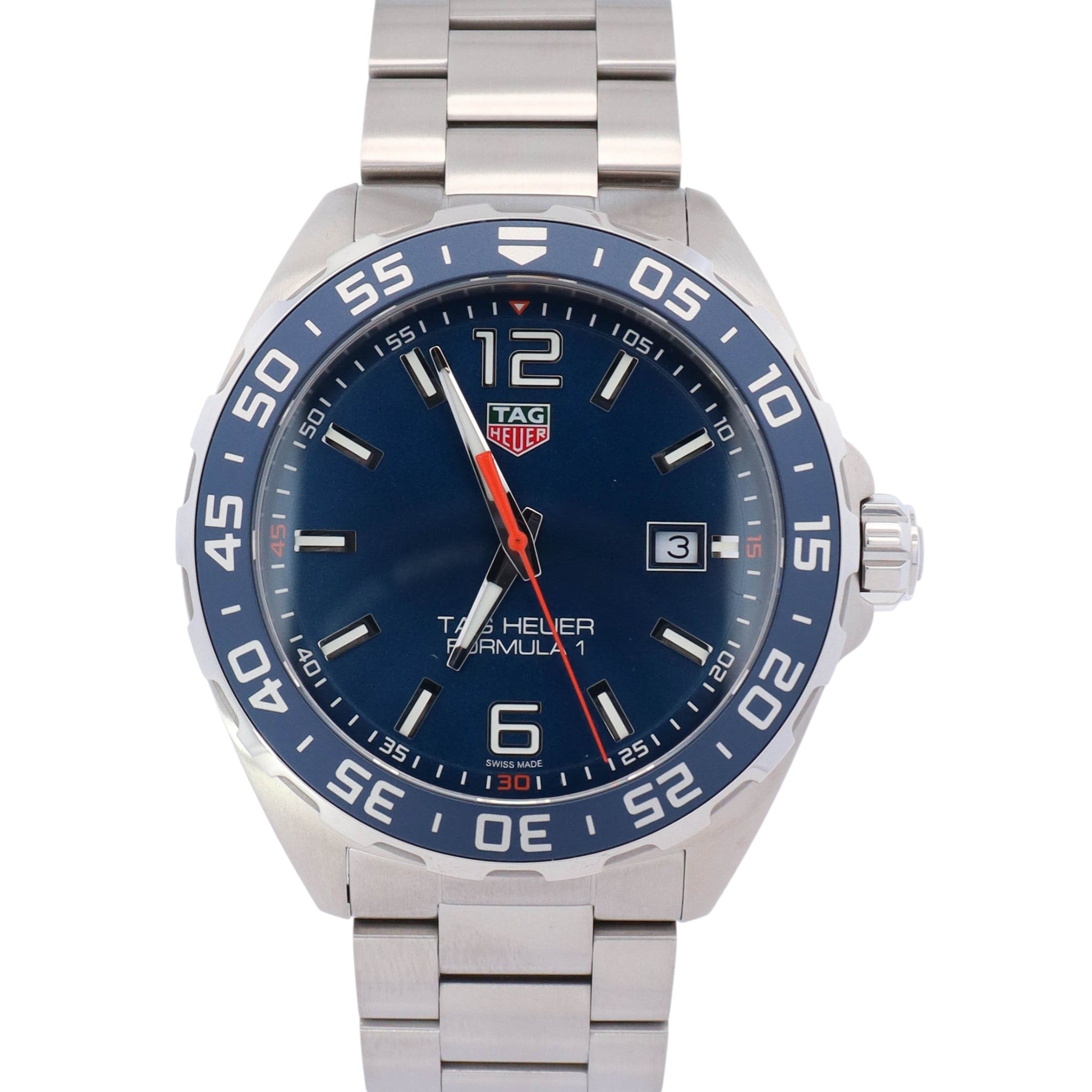 Tag Heuer Formula One 43mm Blue Dial Watch Ref# WAZ1010.BA0842 - Happy Jewelers Fine Jewelry Lifetime Warranty