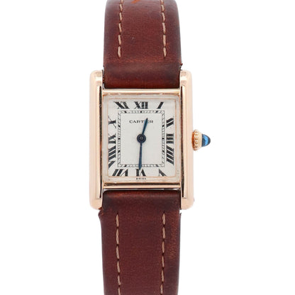 Cartier Tank Small 27mm White Dial Watch Ref# TANK - Happy Jewelers Fine Jewelry Lifetime Warranty