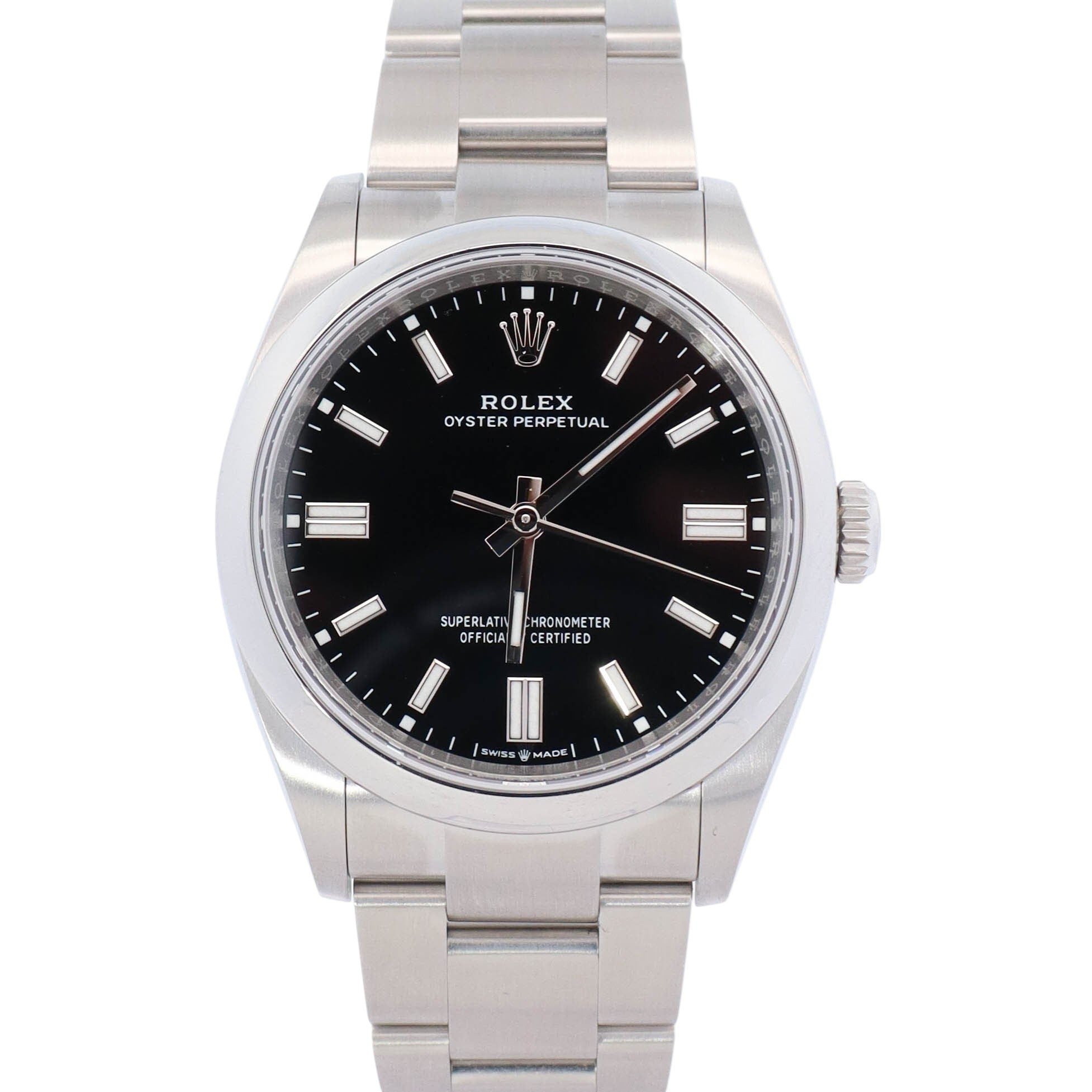 Rolex Oyster Perpetual 36mm Black Dial Watch Ref# 126000 - Happy Jewelers Fine Jewelry Lifetime Warranty