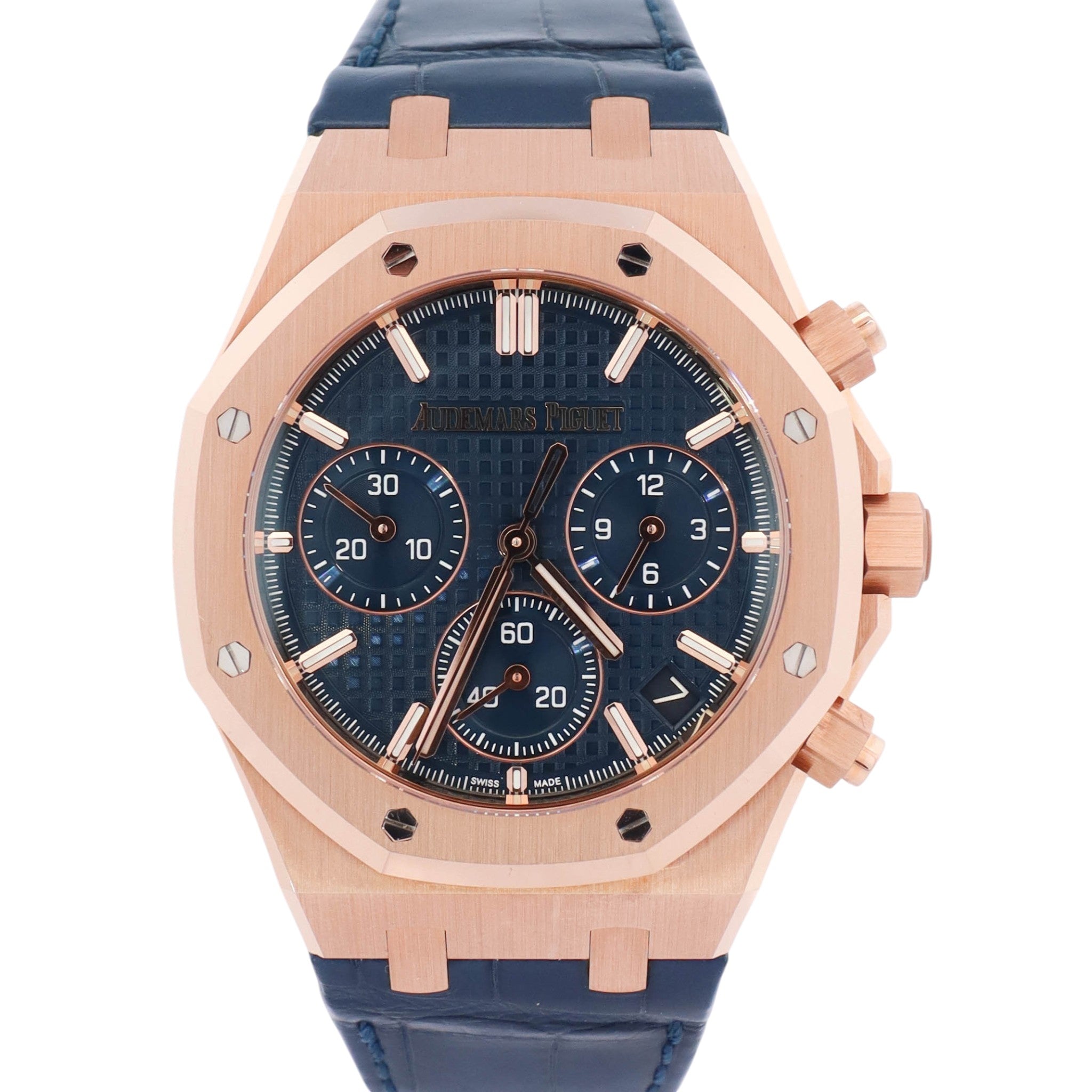 Audemars Piguet Royal Oak 41mm Blue Dial Watch Ref# 26240OR.OO.D315CR.01 - Happy Jewelers Fine Jewelry Lifetime Warranty