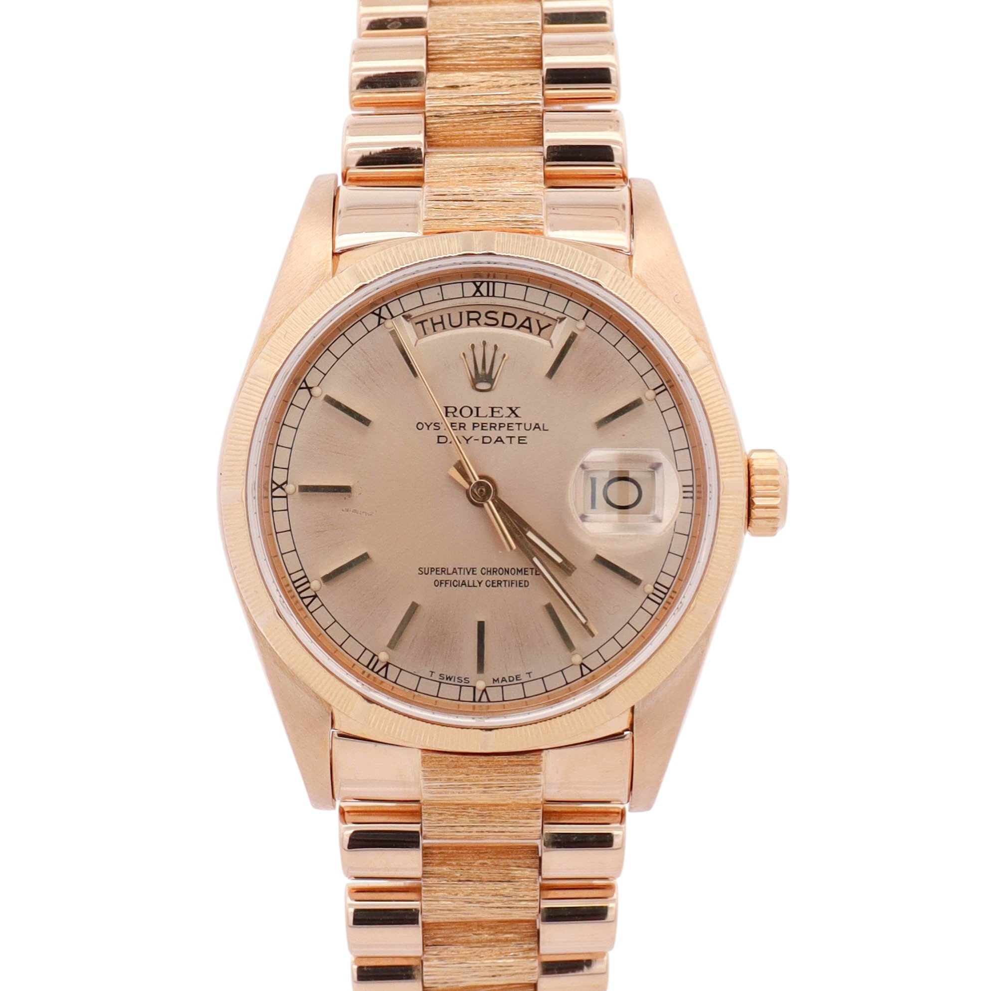 Rolex Day-Date 36mm Champagne Dial Watch Ref# 18078