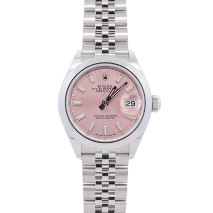 Rolex Datejust 28mm Pink Dial Watch Ref# 279160 - Happy Jewelers Fine Jewelry Lifetime Warranty