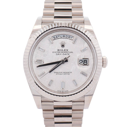 Rolex Day-Date 40mm Meteorite Dial Watch Ref# 228239 - Happy Jewelers Fine Jewelry Lifetime Warranty