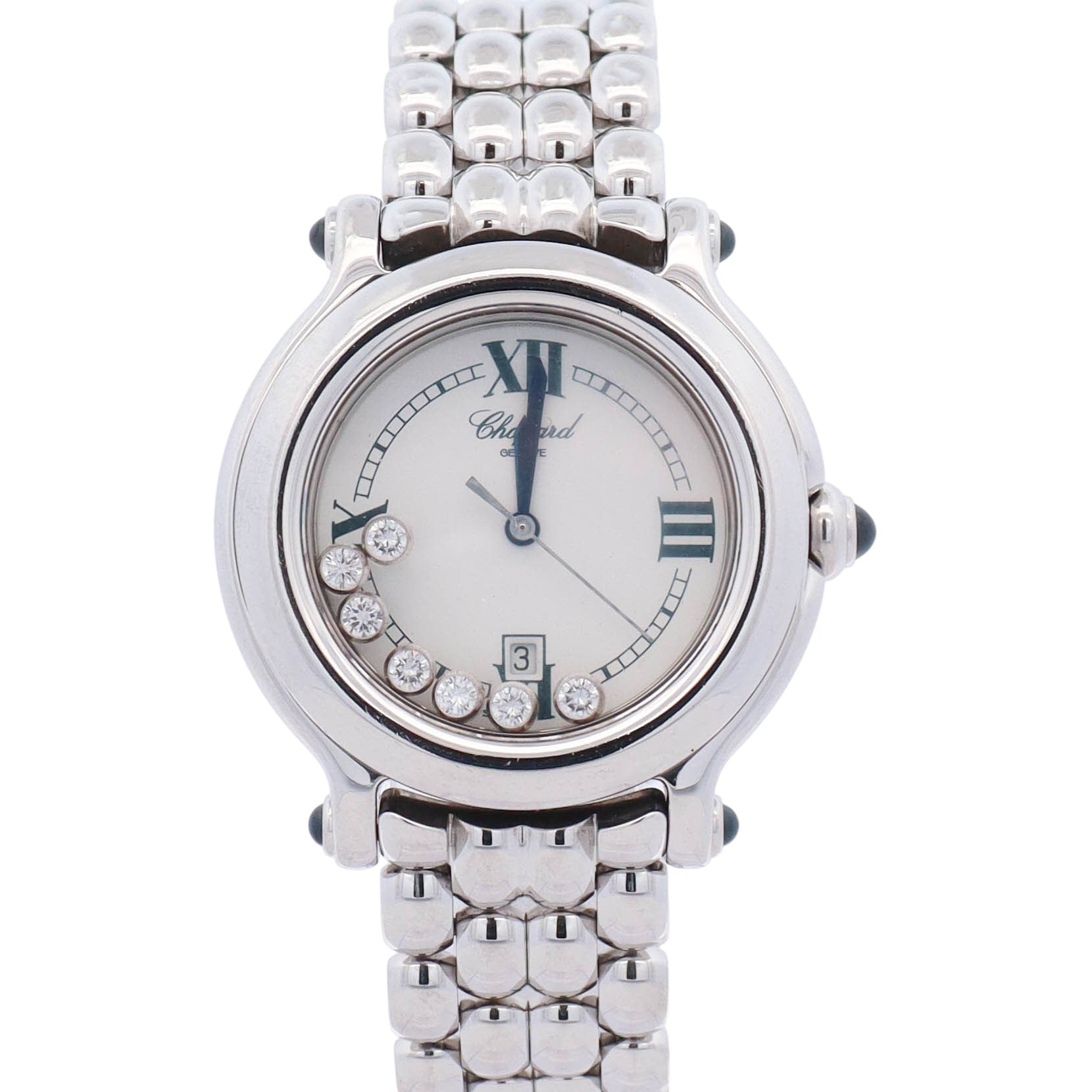 Chopard Happy Sport 32mm White Dial Watch Ref# 27/8236-23 - Happy Jewelers Fine Jewelry Lifetime Warranty