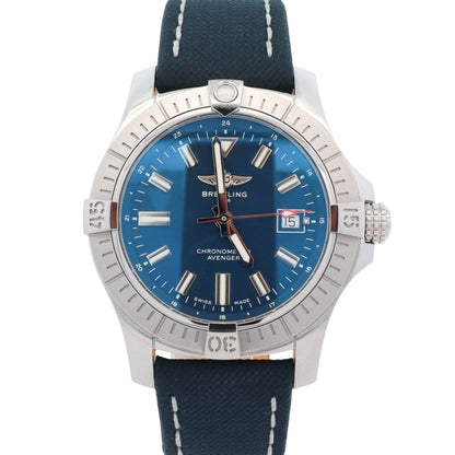 Breitling Avenger 43mm Blue Dial Watch Ref# A17318 - Happy Jewelers Fine Jewelry Lifetime Warranty