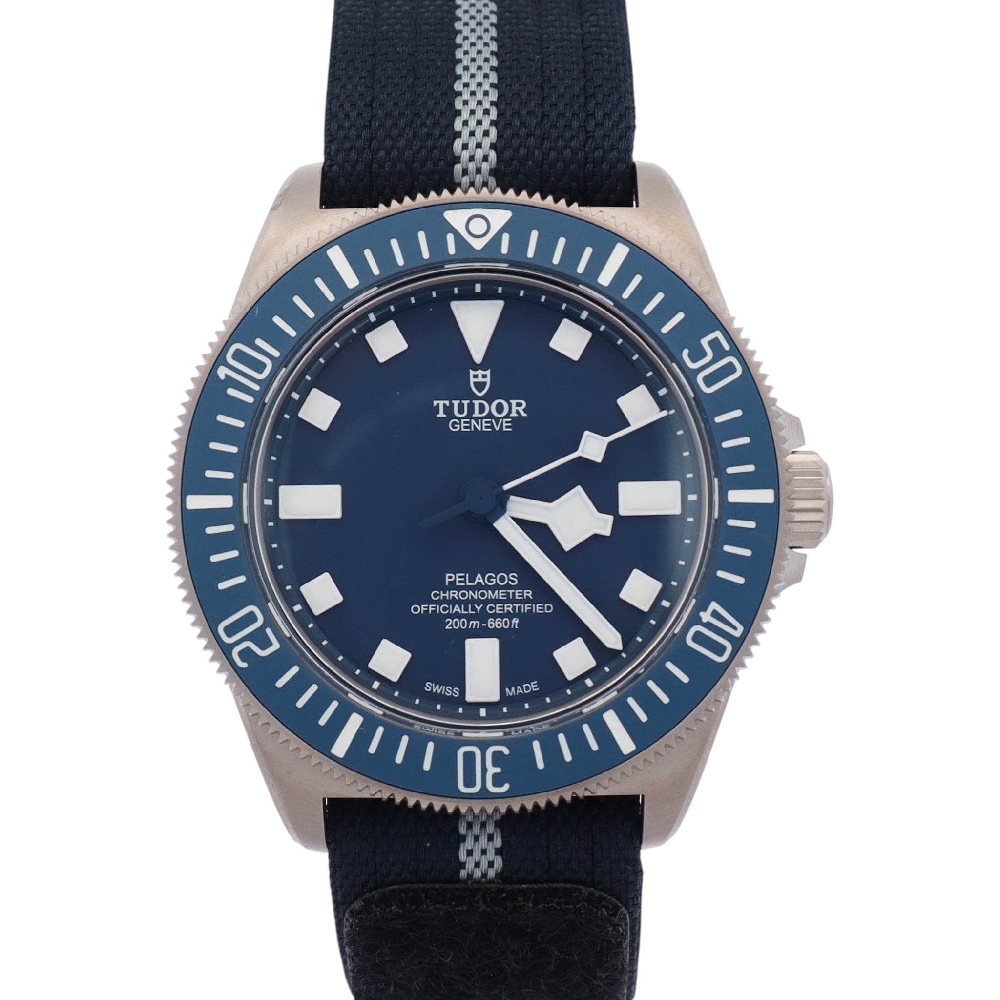 Tudor Pelagos FXD 42mm Blue Dial Watch Ref# 25707B/25-001 - Happy Jewelers Fine Jewelry Lifetime Warranty