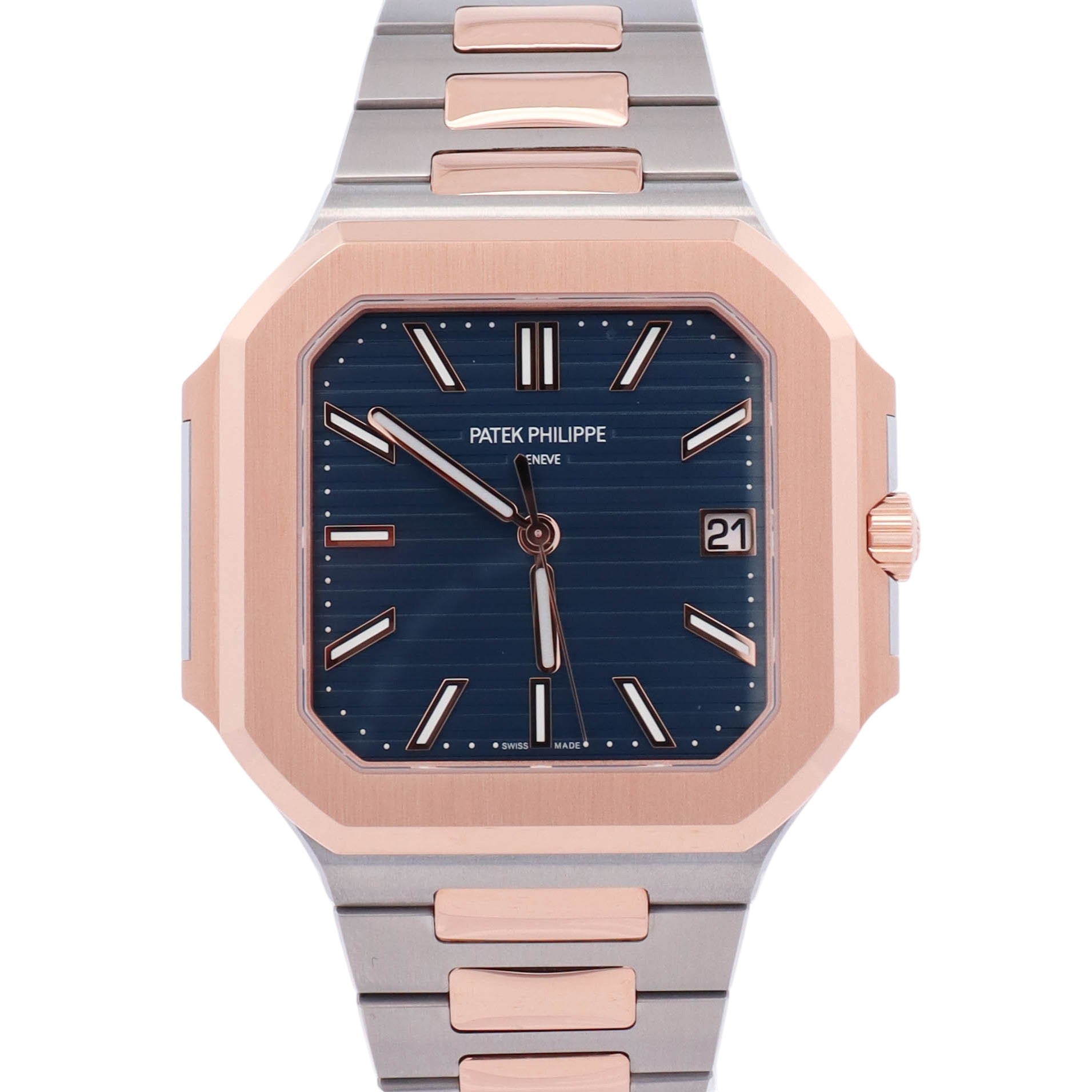 Patek Philippe Cubitis 45mm Blue Dial Watch Ref# 5821/1AR-001 - Happy Jewelers Fine Jewelry Lifetime Warranty