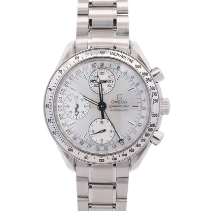 Omega Speedmaster Day-Date 38mm Silver Dial Watch Ref#  3521.30.00 - Happy Jewelers Fine Jewelry Lifetime Warranty