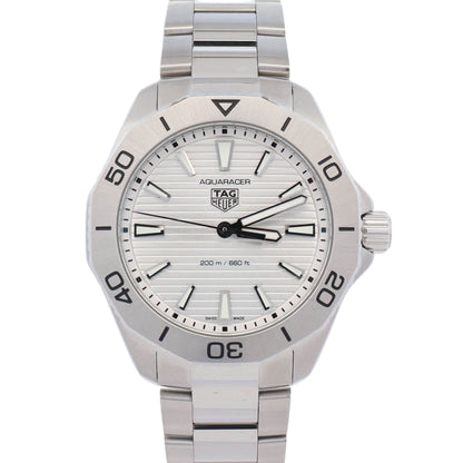Tag Heuer Aquaracer 40mm Silver Dial Watch Ref# WBP1111.BA0627 - Happy Jewelers Fine Jewelry Lifetime Warranty