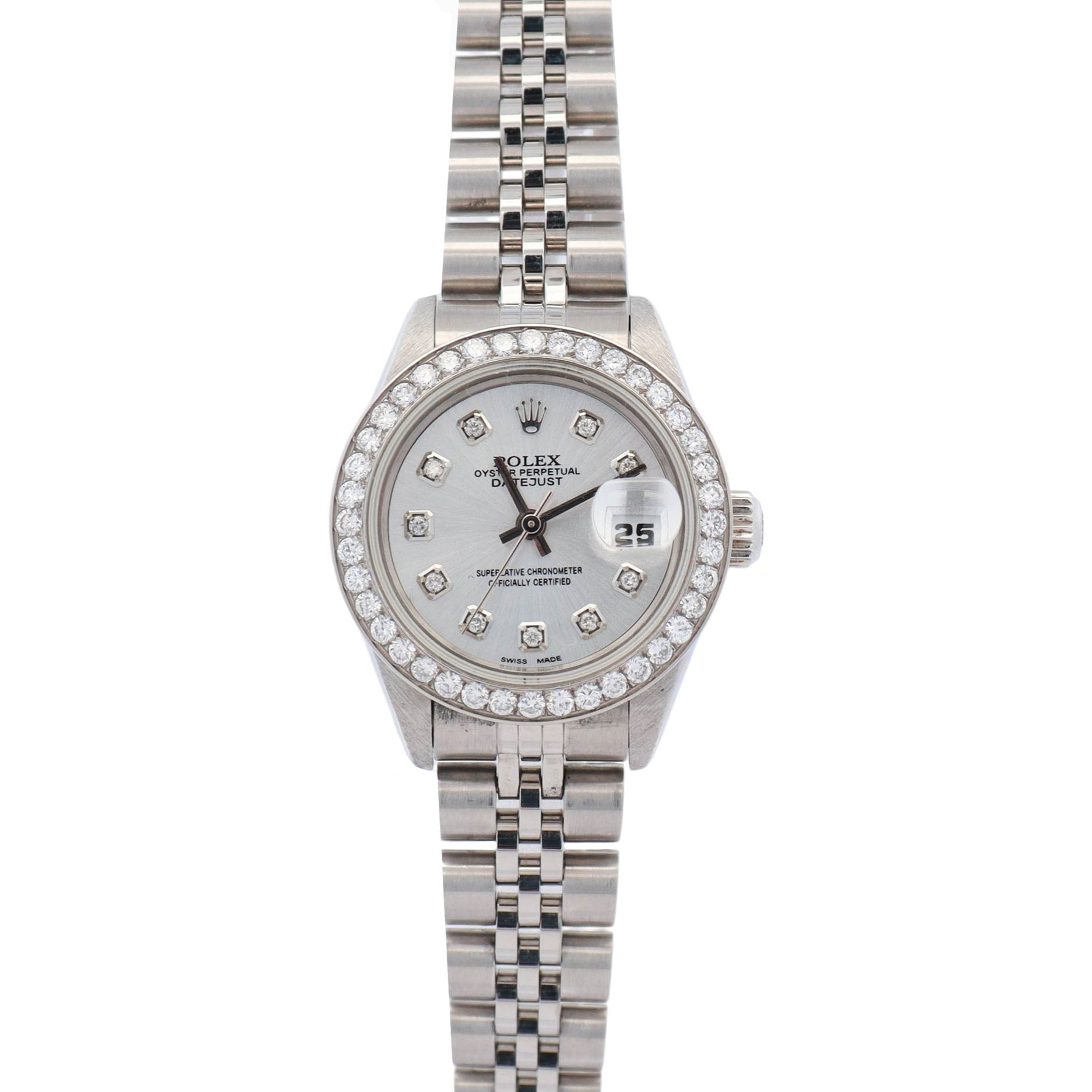 Rolex Datejust 26mm Silver Dial Watch Ref# 69174 - Happy Jewelers Fine Jewelry Lifetime Warranty