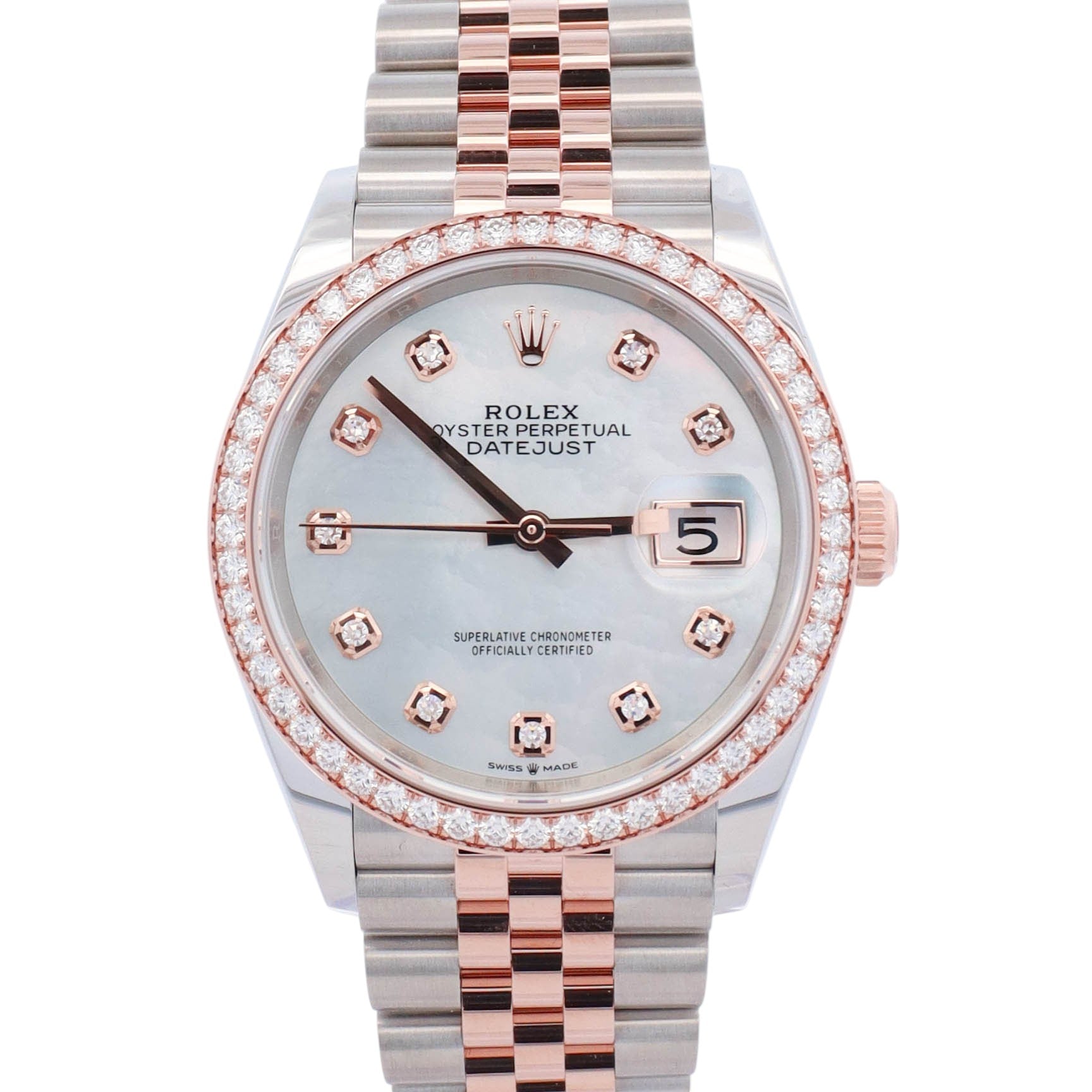 Rolex Datejust 36mm MOP Dial Watch Ref# 126281RBR