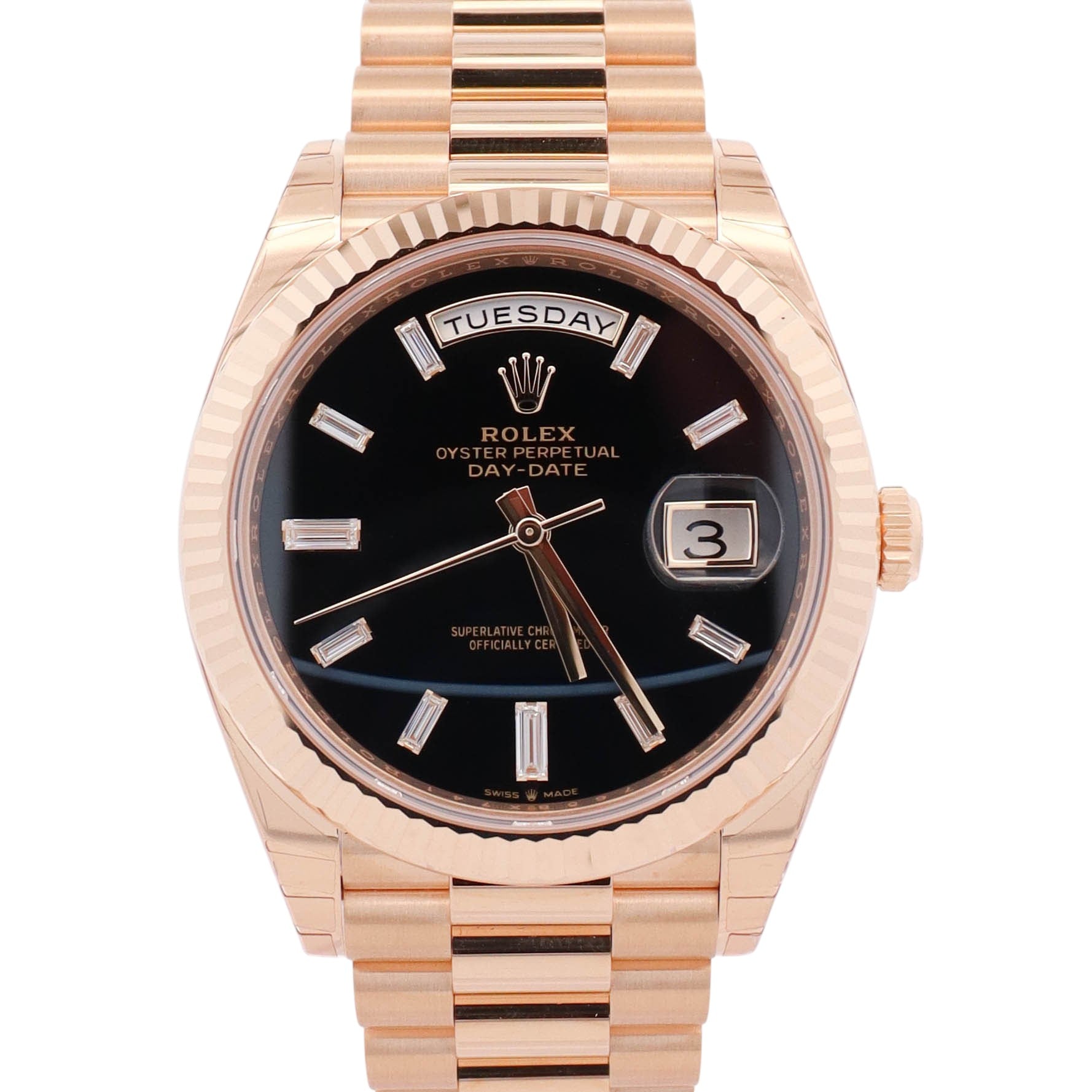 Rolex Day-Date 40mm Onyx Dial Watch Ref# 228238