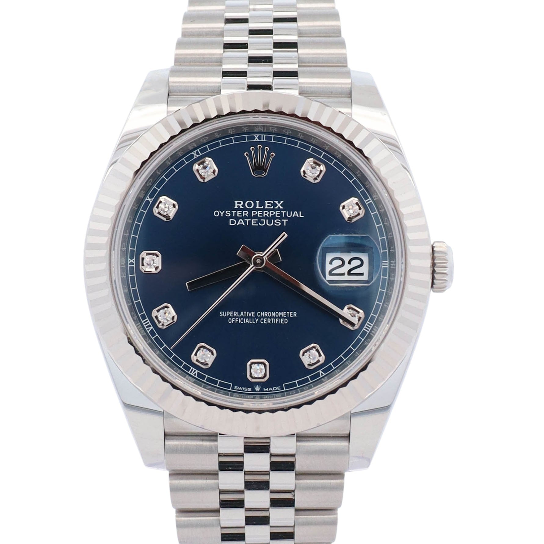Rolex Datejust 41mm Blue Dial Watch Ref# 126334 - Happy Jewelers Fine Jewelry Lifetime Warranty
