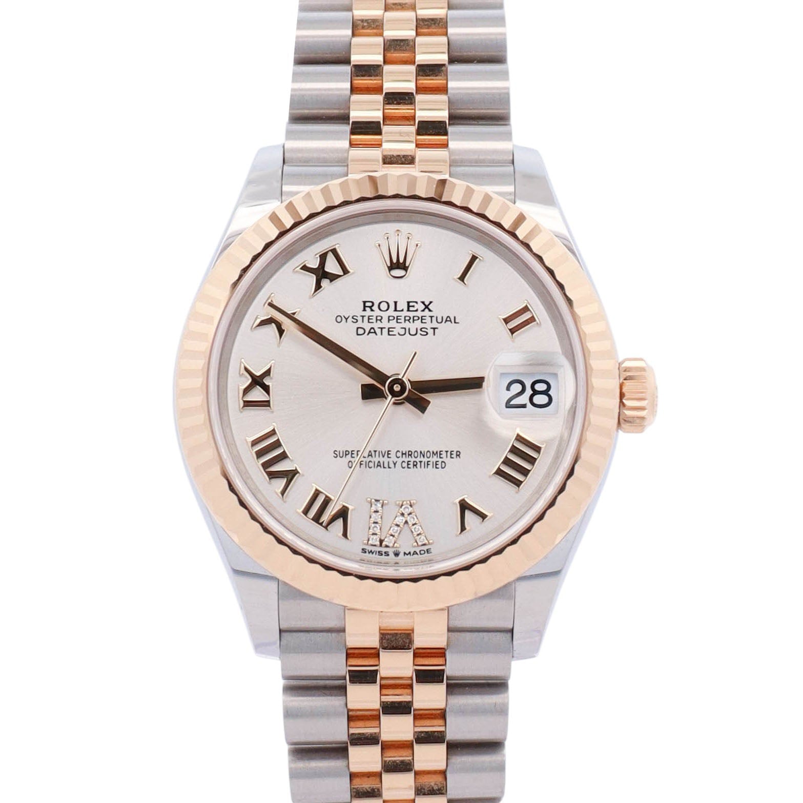 Rolex Datejust 31mm Silver Dial Watch Ref# 278273