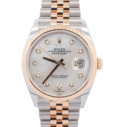 Rolex Datejust 36mm MOP Dial Watch Ref# 126233 - Happy Jewelers Fine Jewelry Lifetime Warranty