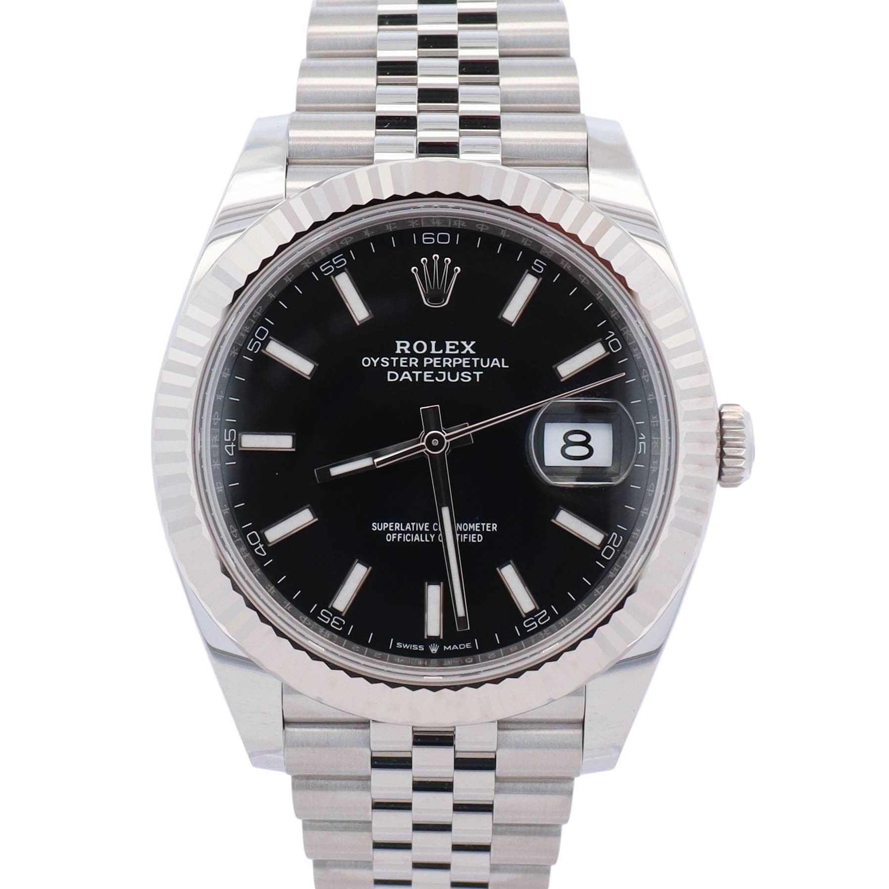 Rolex Datejust 41mm Black Dial Watch Ref# 126334 - Happy Jewelers Fine Jewelry Lifetime Warranty