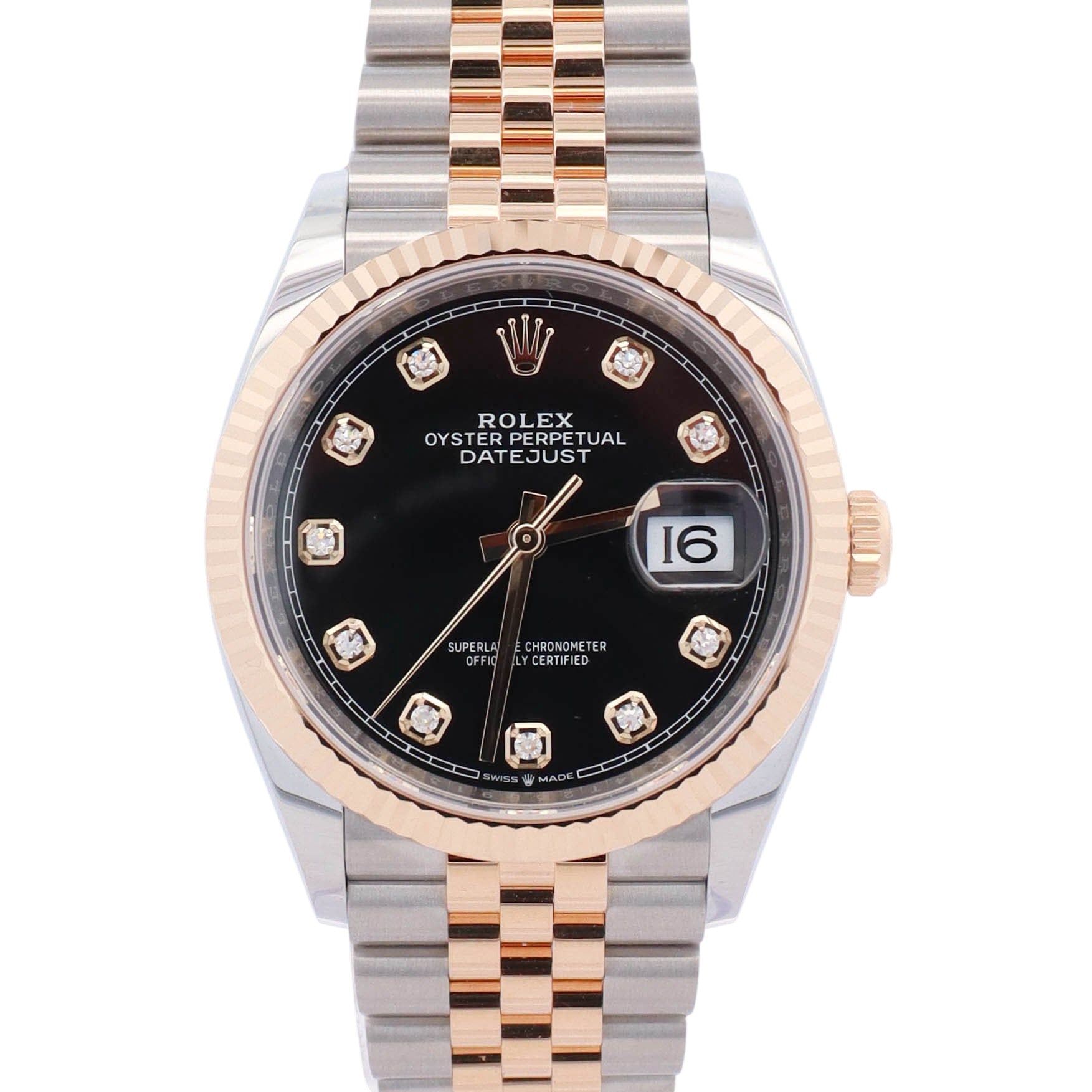 Rolex Datejust 36mm Black Dial Watch Ref# 126233 - Happy Jewelers Fine Jewelry Lifetime Warranty