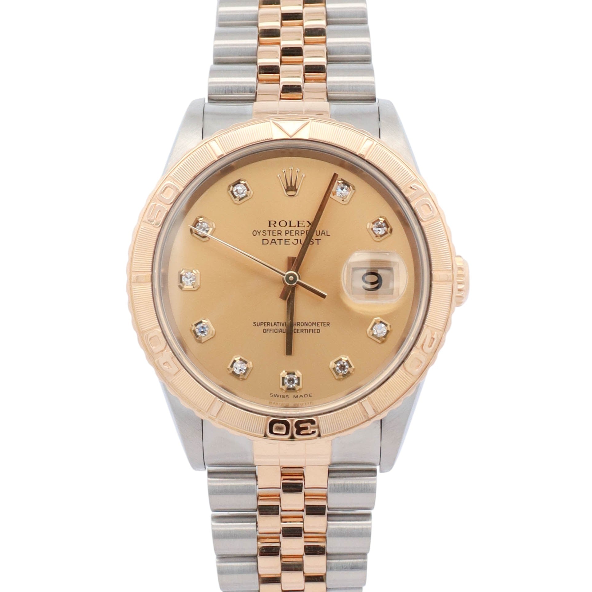 Rolex Datejust 36mm Champagne Dial Watch Ref# 16263 - Happy Jewelers Fine Jewelry Lifetime Warranty
