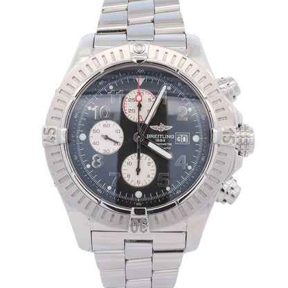 Breitling Super Avenger 48mm Black Dial Watch Ref# A13370 - Happy Jewelers Fine Jewelry Lifetime Warranty