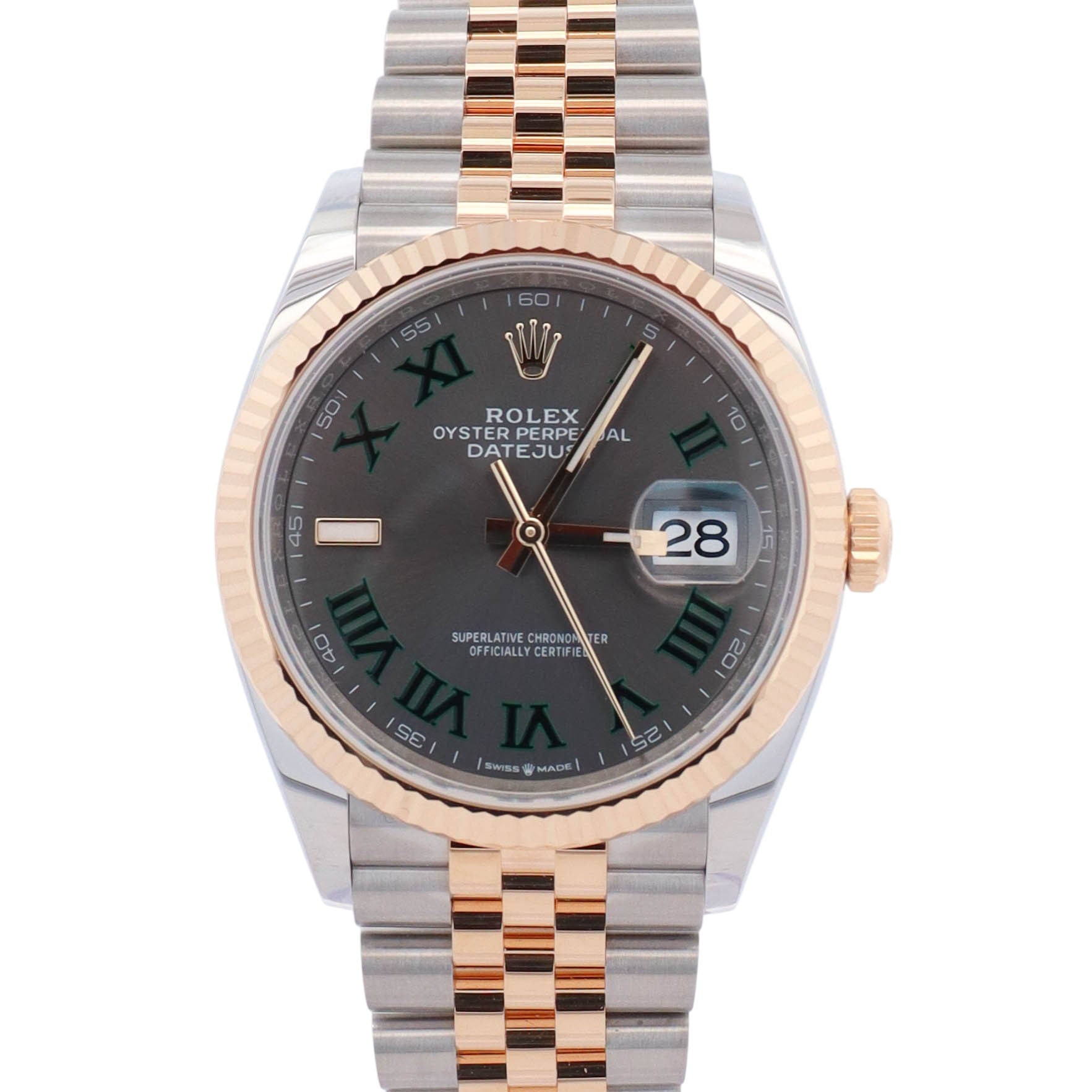 Rolex Datejust 36mm Wimbledon Dial Watch Ref# 126233 - Happy Jewelers Fine Jewelry Lifetime Warranty