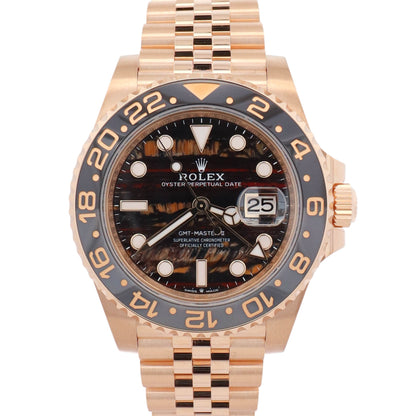 Rolex GMT-Master II 40mm Tiger Iron Dial Watch Ref# 126718GRNR - Happy Jewelers Fine Jewelry Lifetime Warranty