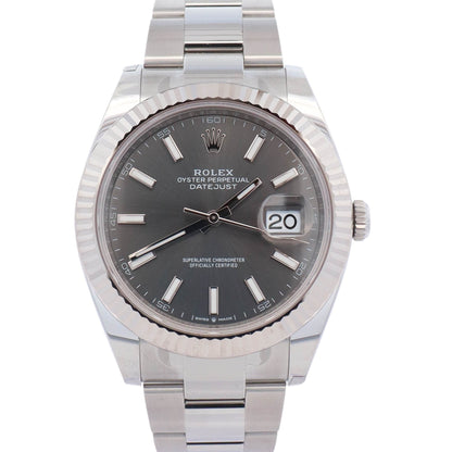 Rolex Datejust 41mm Rhodium Dial Watch Ref# 126334 - Happy Jewelers Fine Jewelry Lifetime Warranty