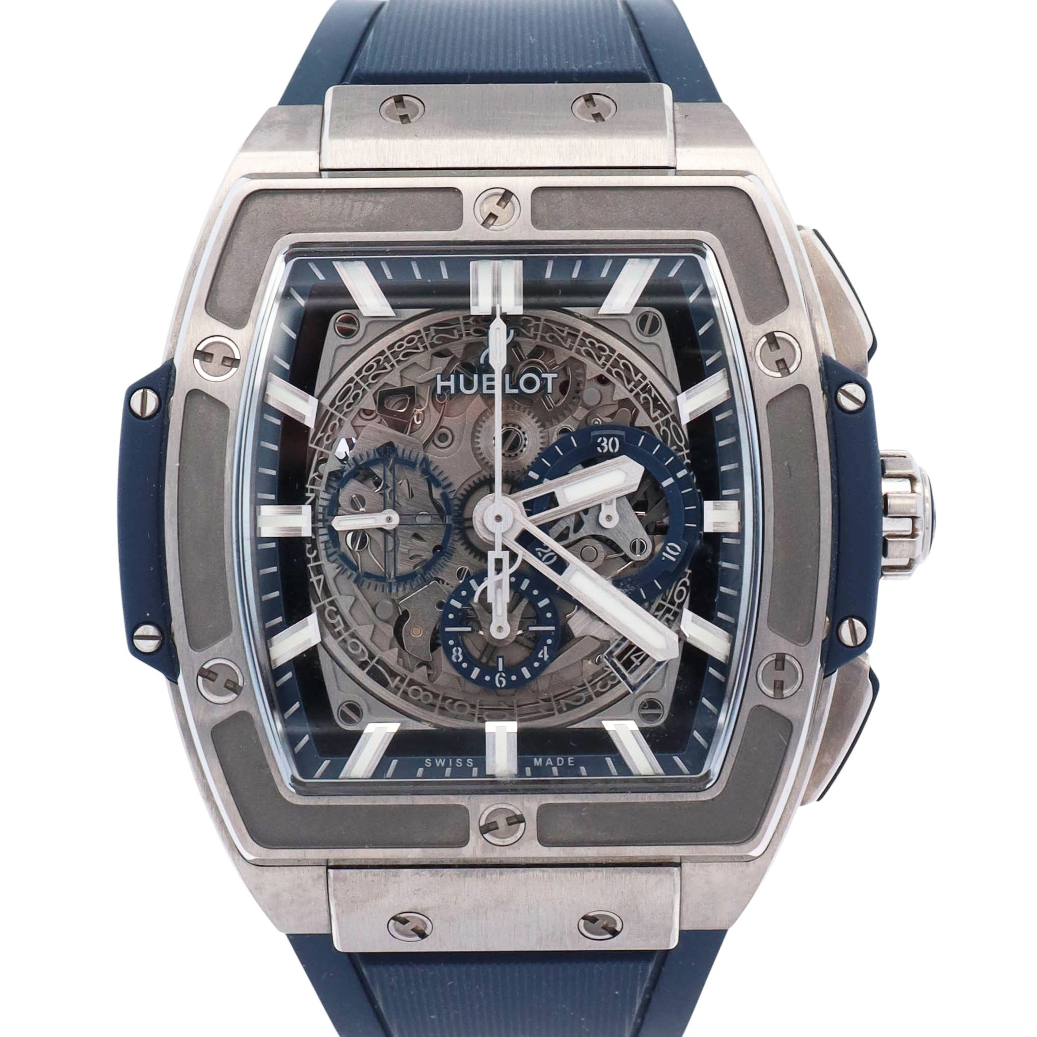 Hublot Spirit of Big Bang Titanium 45mm Skeleton Dial Watch Ref# 601.NX.7170.LR - Happy Jewelers Fine Jewelry Lifetime Warranty