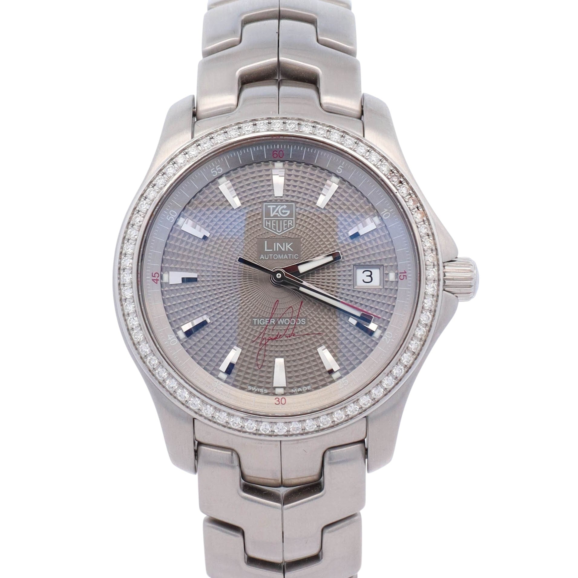 Tag Heuer Link 39mm Grey Dial Watch Ref# WJF2114 - Happy Jewelers Fine Jewelry Lifetime Warranty