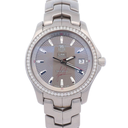 Tag Heuer Link 39mm Grey Dial Watch Ref# WJF2114 - Happy Jewelers Fine Jewelry Lifetime Warranty