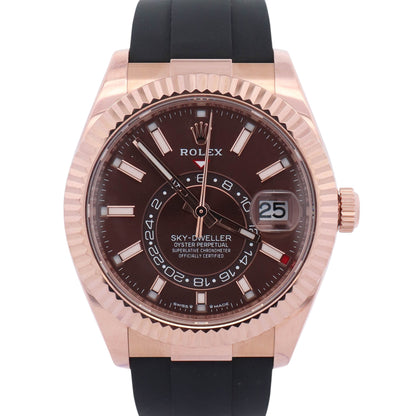 Rolex Sky-Dweller 42mm Chocolate Dial Watch Ref# 326235 - Happy Jewelers Fine Jewelry Lifetime Warranty