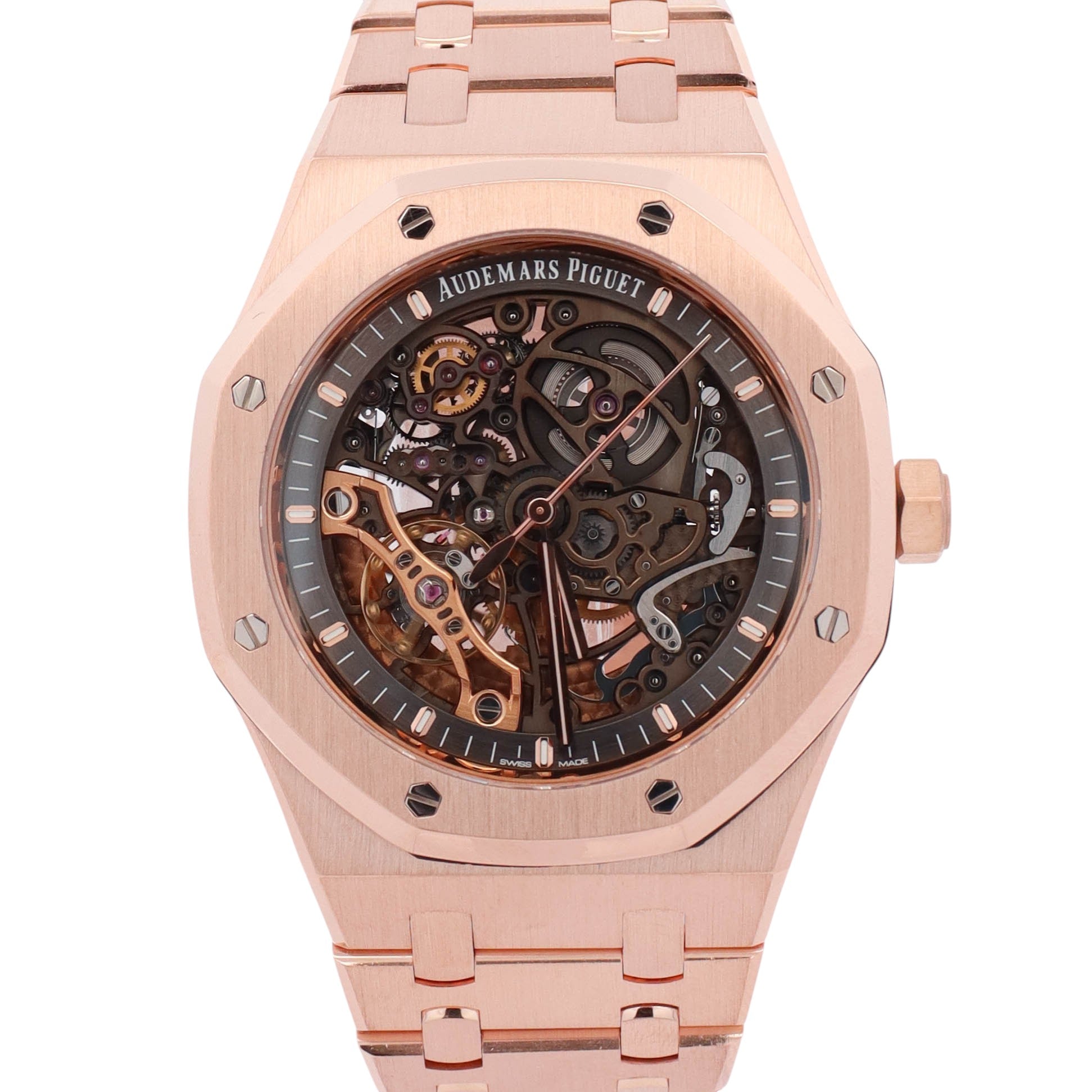 Audemars Piguet Royal Oak 41mm Skeleton Dial Watch Ref# 15407OR.OO.1220OR.01 - Happy Jewelers Fine Jewelry Lifetime Warranty
