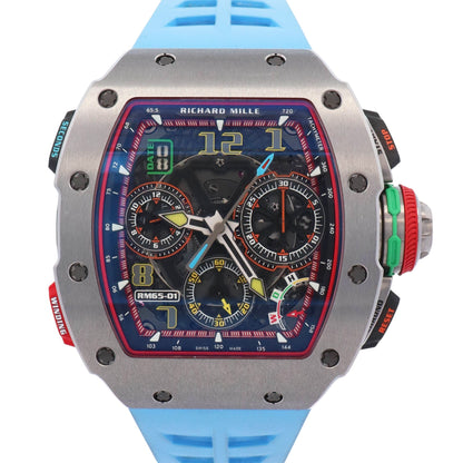 Richard Mille RM65-01 Titanium 45mm Skeleton Arabic Dial Watch Ref# RM65-01 - Happy Jewelers Fine Jewelry Lifetime Warranty