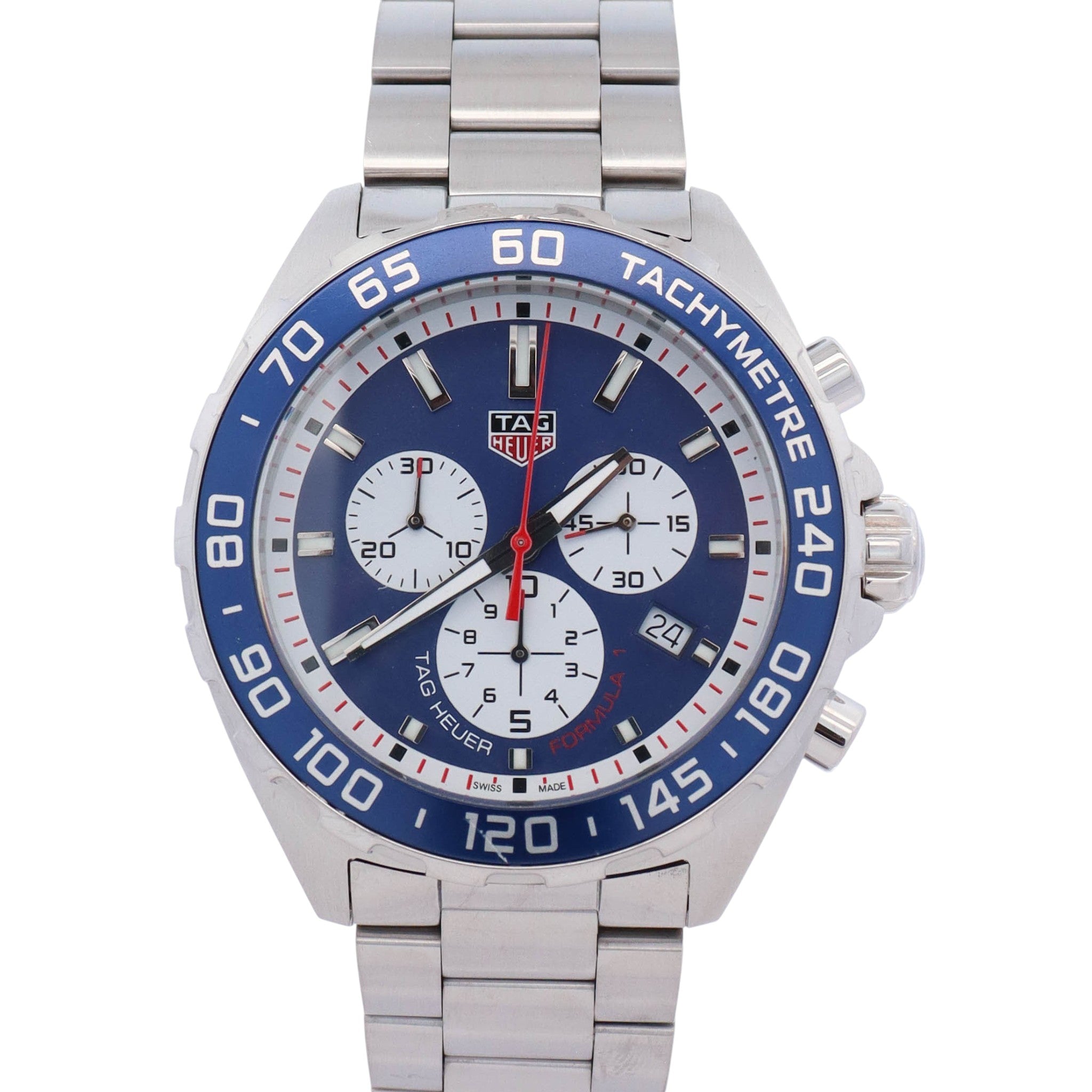 Tag Heuer Formula 1 Red Bull Racing Edition Stainless Steel 43mm Blue Dial Watch Ref# CAZ1018.BA0842 - Happy Jewelers Fine Jewelry Lifetime Warranty