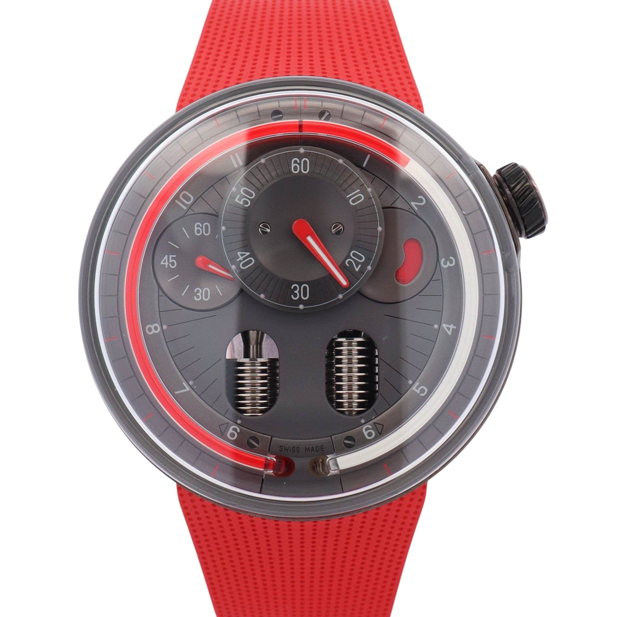 HYT H0 Stainless Steel 48.8mm Anthracite Dial Watch Ref# H01488-A - Happy Jewelers Fine Jewelry Lifetime Warranty