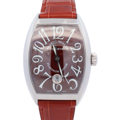 Franck Muller Cintree Curvex 48.5 x 35 mm Brown Dial Watch Ref# 7880 SC DT - Happy Jewelers Fine Jewelry Lifetime Warranty