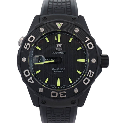 Tag Heuer Aquaracer 43mm Black Dial Watch Ref# WAJ2180.FT6015 - Happy Jewelers Fine Jewelry Lifetime Warranty