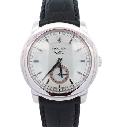 Rolex Cellini Platinum 38mm Ice Blue Dial Watch Ref# 5241/6 - Happy Jewelers Fine Jewelry Lifetime Warranty