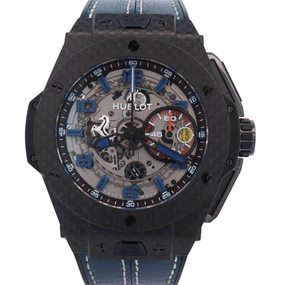 Hublot Big Bang Ferrari "60th Anniversary" Carbon Fiber 45mm Skeleton Dial Watch Ref# 401.QX.0123.VR.FSX14 - Happy Jewelers Fine Jewelry Lifetime Warranty